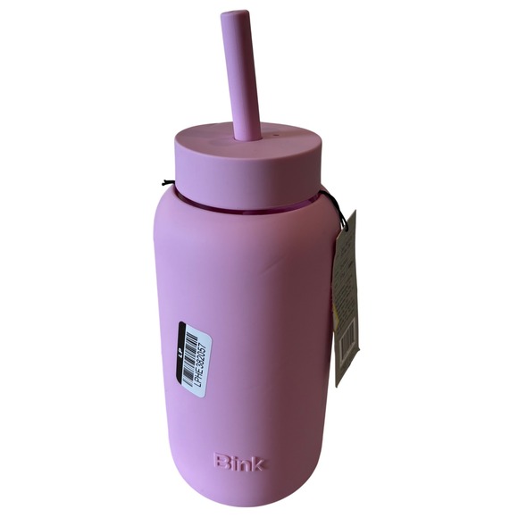 Bink Day Bottle + Straw Cap 27oz Orchid Pink Water Bottle Sippy Cup - Picture 1 of 3